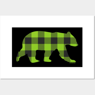 Gay Bear Buffalo Check Plaid Bear | BearlyBrand Posters and Art